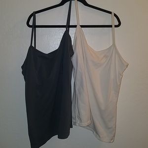 Two VS shelfbra camis